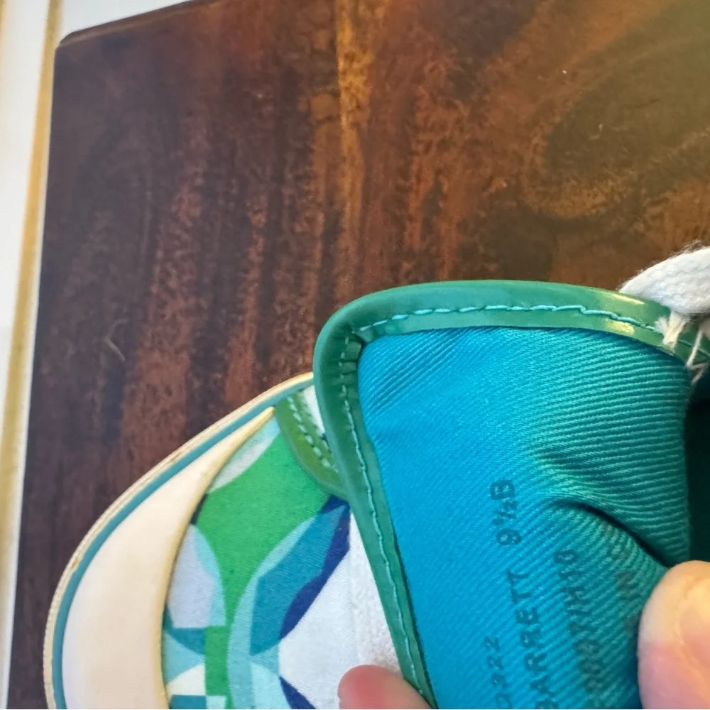 Coach  Teal and Lime Sneakers - Picture 7 of 9